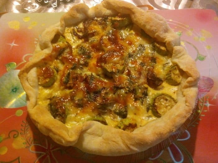 Тарт с кабачком и базиликом