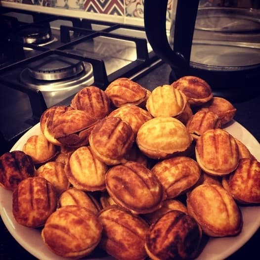 Печенье грибочки и орешки со сгущенкой