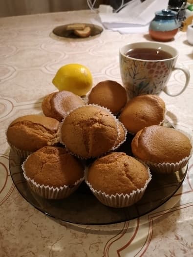Постный кекс на кокосовом молоке