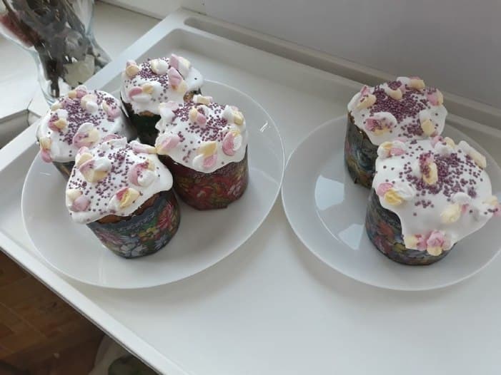 Сахарная глазурь на желатине для куличей