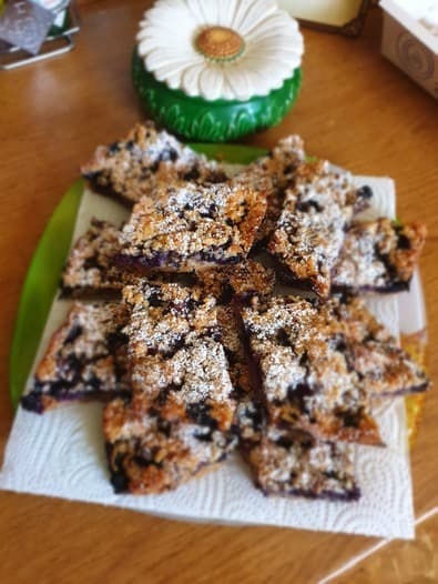 Печенье песочное с голубикой