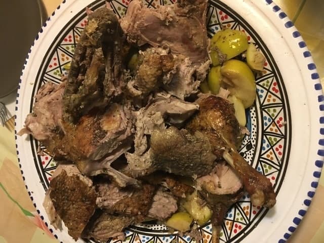 Утка с яблоками