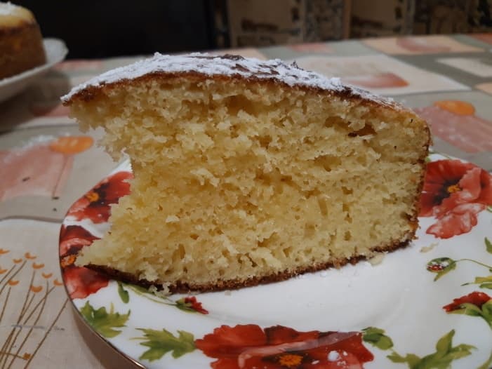 Простой лимонный пирог к чаю