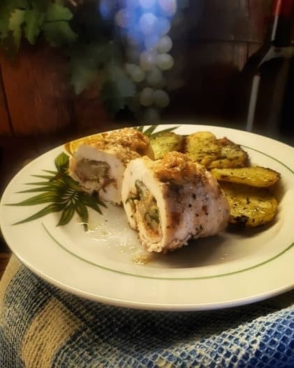 Куриные рулетики с имбирем