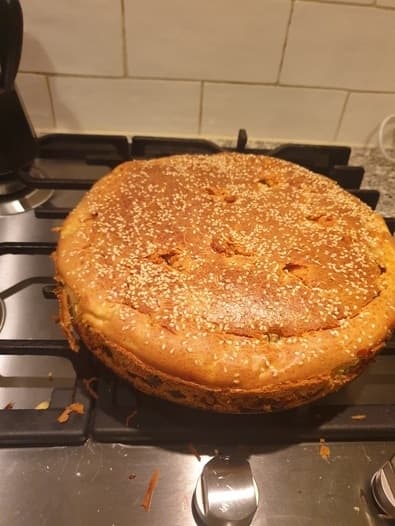 Рыбный заливной пирог
