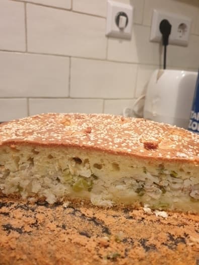 Рыбный заливной пирог