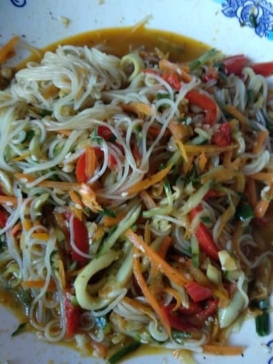 Фунчоза с кальмарами