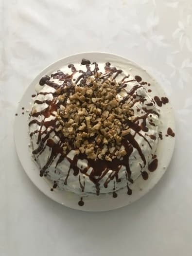 Торт «Панчо» с ананасами и грецкими орехами 