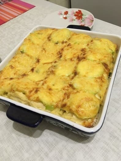 Клафути с кабачками и козьим сыром